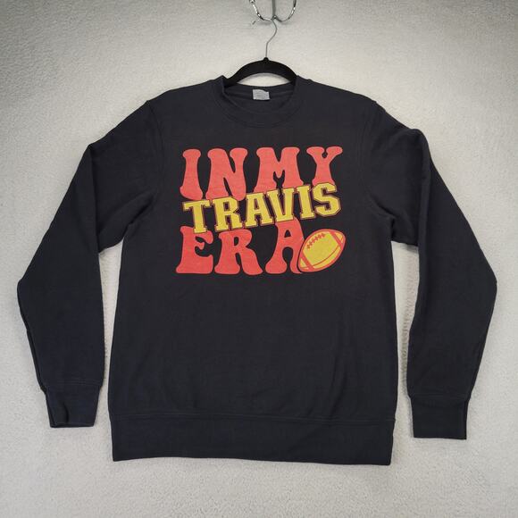 In My Travis Era Sweatshirt Women Small Swifty Travis Football - Picture 1 of 6